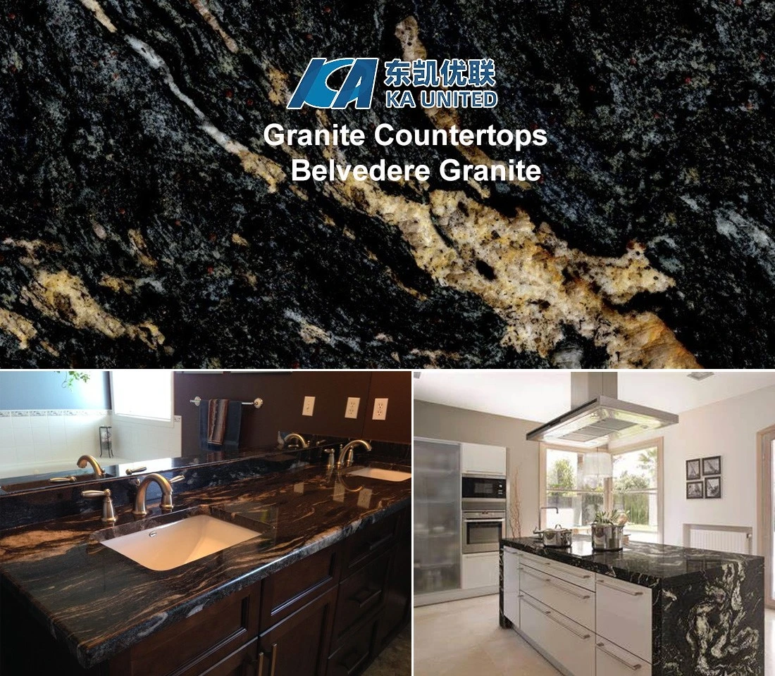 Belvedere Black Granite Kitchen and Bathroom Countertops Belvedere Black Granite Kitchen and Bathroom Countertops