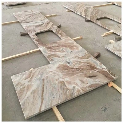 Fantasia-ruskeat marmoriset työtasot