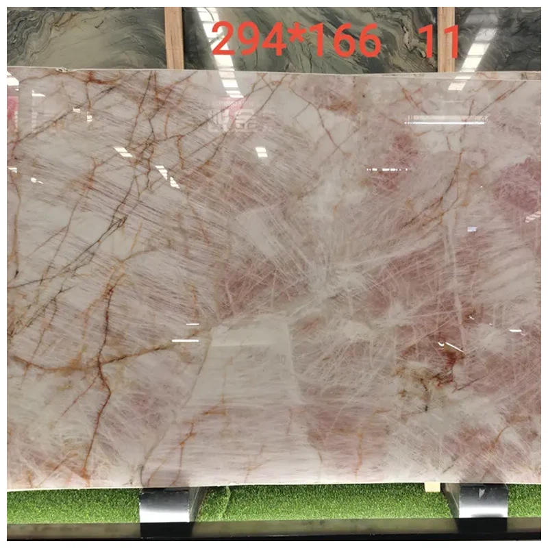 Cristallo Pink Quartzite Slab