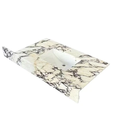 Calacatta Violetta Marble Vanity Topit