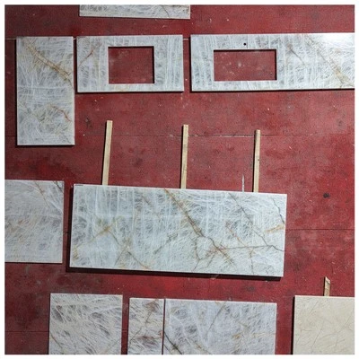 Valkoiset Cristallo Quartzite -tasot